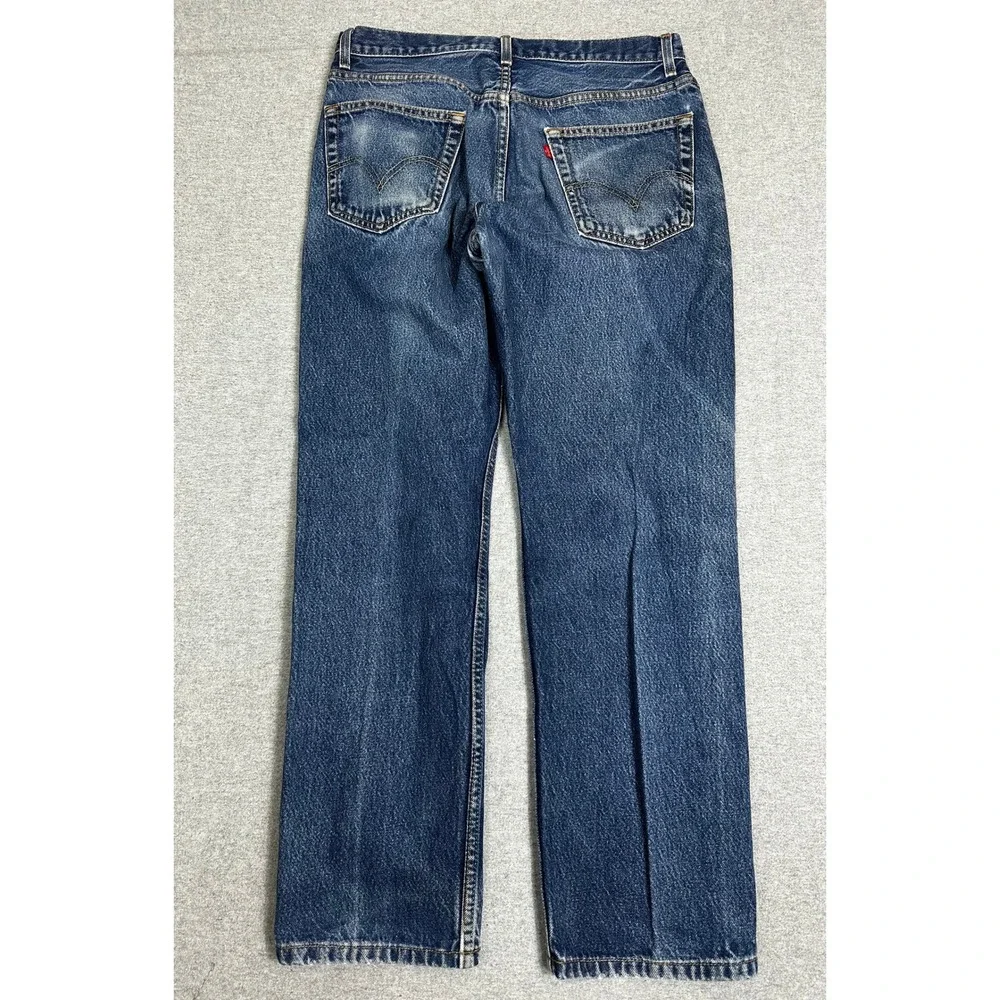Vintage Levis 505 Jeans 34x32 (meas 32x29) Blue Y2K Great Fade Wallet Honeycomb